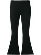 Dusan Cropped Flared Trousers - Black