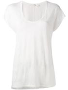 Rag & Bone Classic T-shirt, Women's, Size: Large, White, Linen/flax