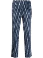 Altea Geometric Print Trousers - Blue