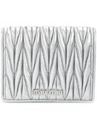 Miu Miu Quilted Wallet - Metallic