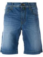 Jacob Cohen Five Pockets Denim Shorts, Men's, Size: 32, Blue, Cotton/spandex/elastane