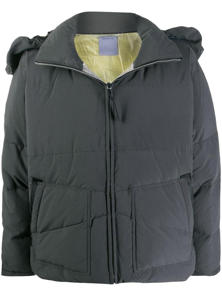 Poliquant Padded Hooded Jacket - Grey