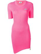 Gcds Knit Fitted Dress - Pink