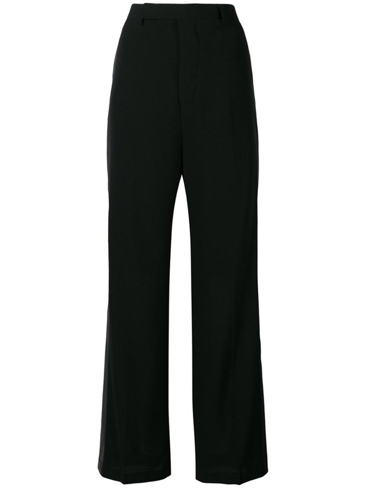 Rick Owens Loose Tuxedo Trousers - Black