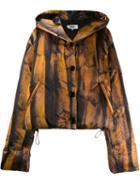 Mm6 Maison Margiela Fur Print Padded Jacket - Brown