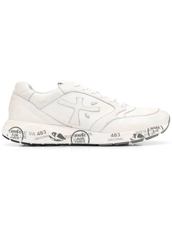 White Premiata Zac Sneakers