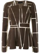 Gloria Coelho - Panelled Blouse - Women - Polyamide - 40, Brown, Polyamide