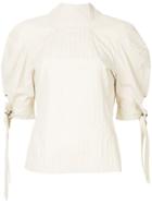 Anne Sofie Madsen Tied Sleeve Shirt - Brown