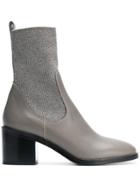 Fabiana Filippi Chunky Heel Mid-calf Boots - Grey