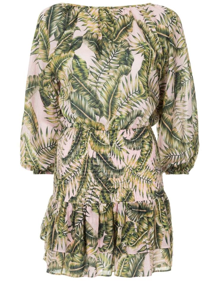 Suboo Printed Wrap Dress - Green