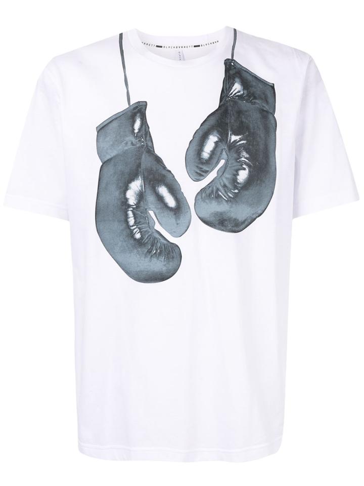 Blackbarrett Boxing Glove Print T-shirt - White