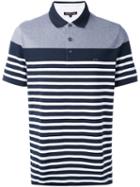 Michael Kors - Striped Polo Shirt - Men - Cotton - S, Blue, Cotton