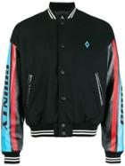 Marcelo Burlon County Of Milan Panelled Sleeve Bomber Jacket - Black