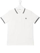 Moncler Kids - Classic Polo Shirt - Kids - Cotton - 14 Yrs, Boy's, White