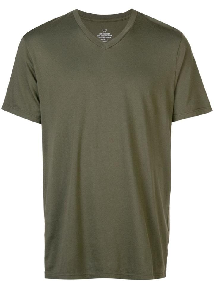 Save Khaki United Supima V-neck T-shirt - Green