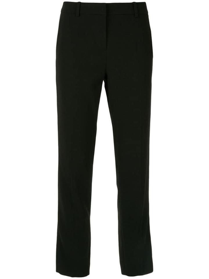Paule Ka Crepe Slim-fit Trousers - Black