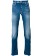 Stone Island Slim Fit Jeans, Men's, Size: 34, Blue, Cotton/polyester/spandex/elastane