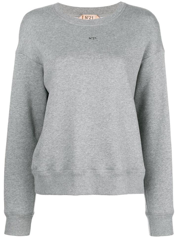 Nº21 Glam Jersey Sweater - Grey