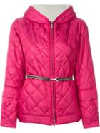 S Max Mara Reversible Padded Jacket, Women's, Size: 40, Pink/purple, Polyester/polyamide/feather Down