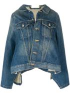 Junya Watanabe Comme Des Garçons Denim Cape Jacket - Blue