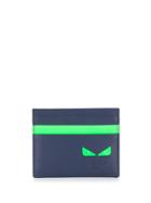 Fendi Bag Bugs Eye Card Holder - Blue