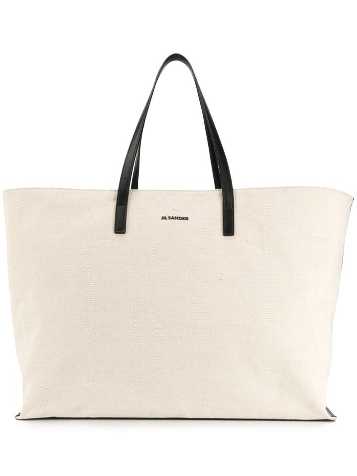 Jil Sander Large Tote Bag - Brown
