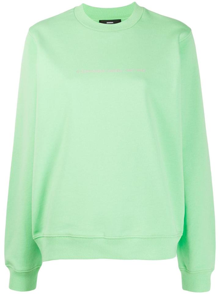 Diesel F-ang-copy Copyright Logo Sweatshirt - Green