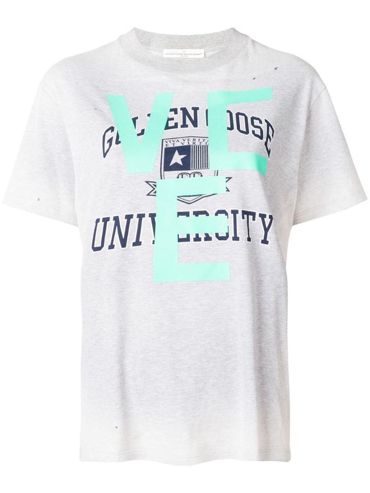 Golden Goose University Print T-shirt - Grey