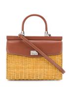 Rodo Large Basket Tote Bag - Brown