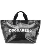 Dsquared2 Logo Printed Tote Bag Medium - Black