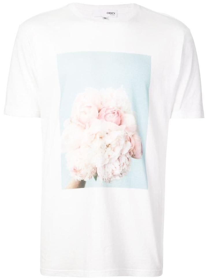 Odin Flower Print T-shirt - White