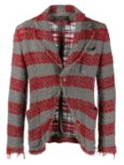Comme Des Garçons Pre-owned Striped Jacket - Grey