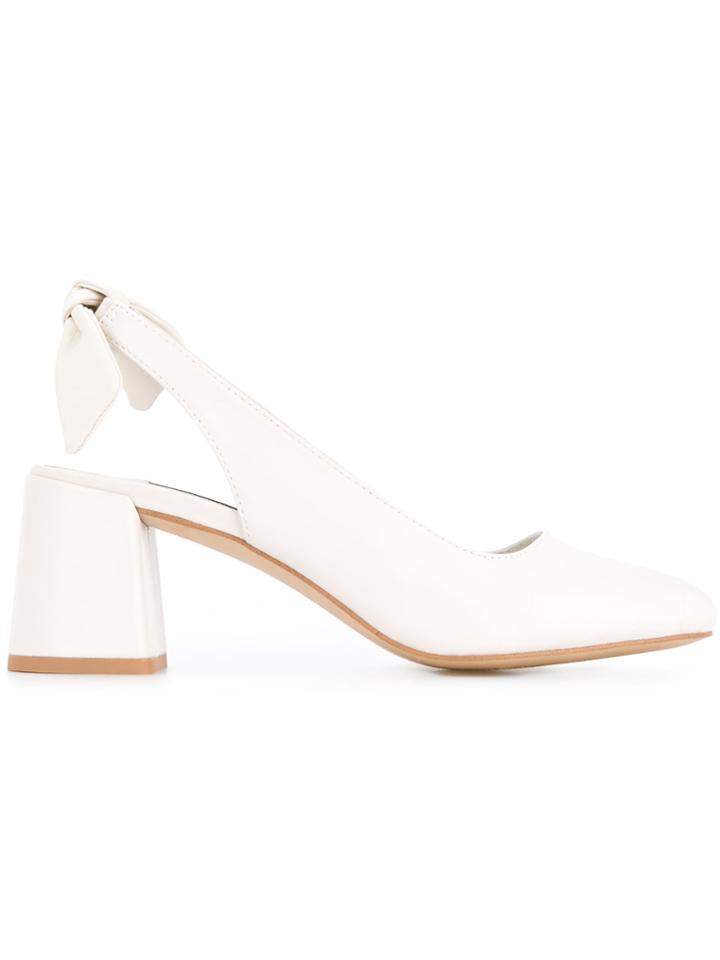 Senso Slingback Block Heel Pumps - White