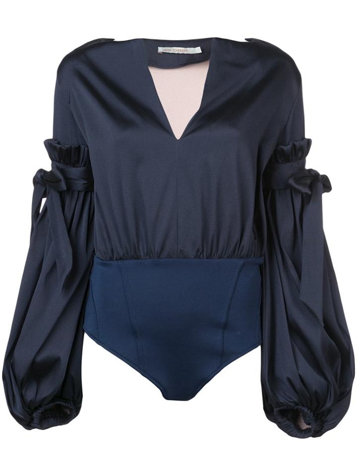 Silvia Tcherassi Loose Flared Blouse - Blue