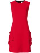 Victoria Beckham Pocket Mini Dress - Red
