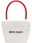 Palm Angels Contrast Logo Tote Bag - White