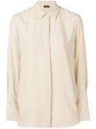 Joseph Buttoned Sleeve Shirt - Neutrals