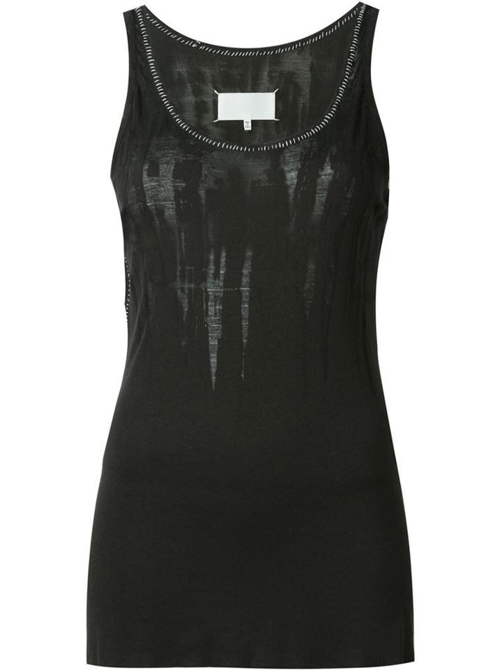 Maison Margiela Sheer Detail Tank Top