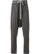 Rick Owens Drop-crotch Trousers, Men's, Size: 52, Green, Cotton
