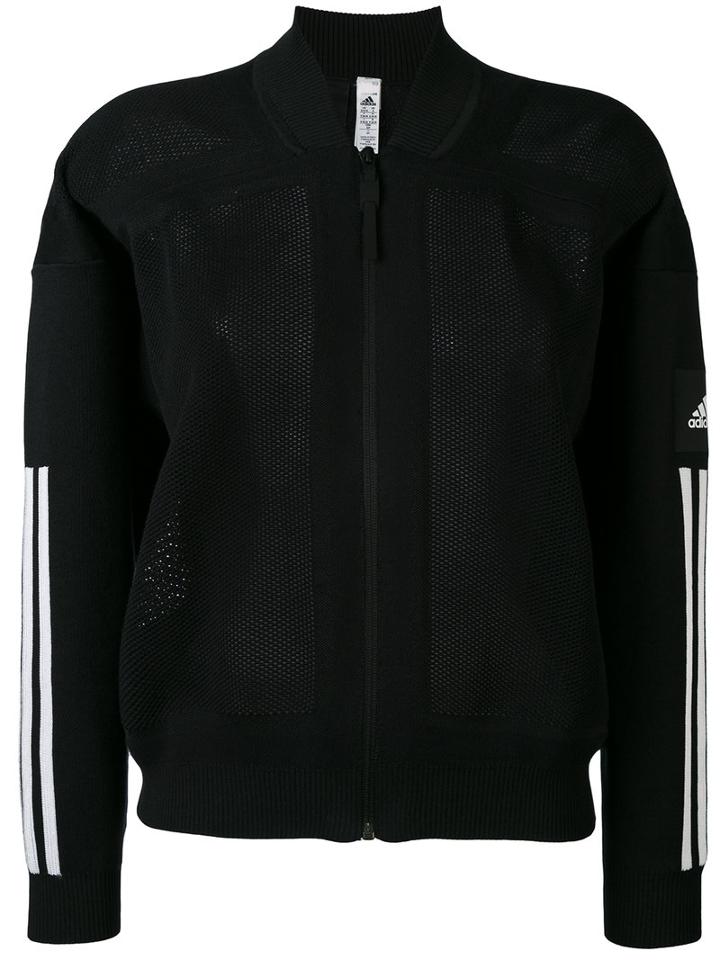 Adidas - Icon Bomber Jacket - Women - Cotton/polyester - S, Black, Cotton/polyester