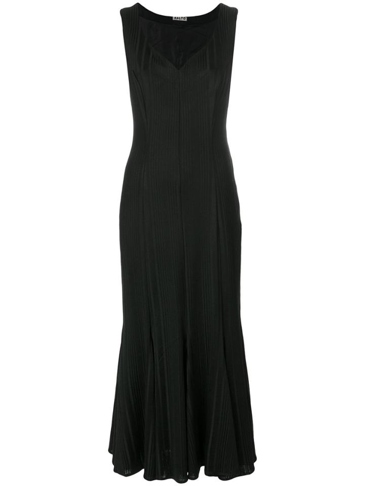 Aalto Sweetheart Neck Evening Dress - Black