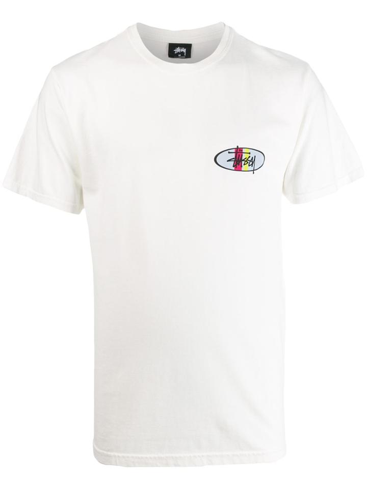 Stussy Rear Printed Logo T-shirt - White