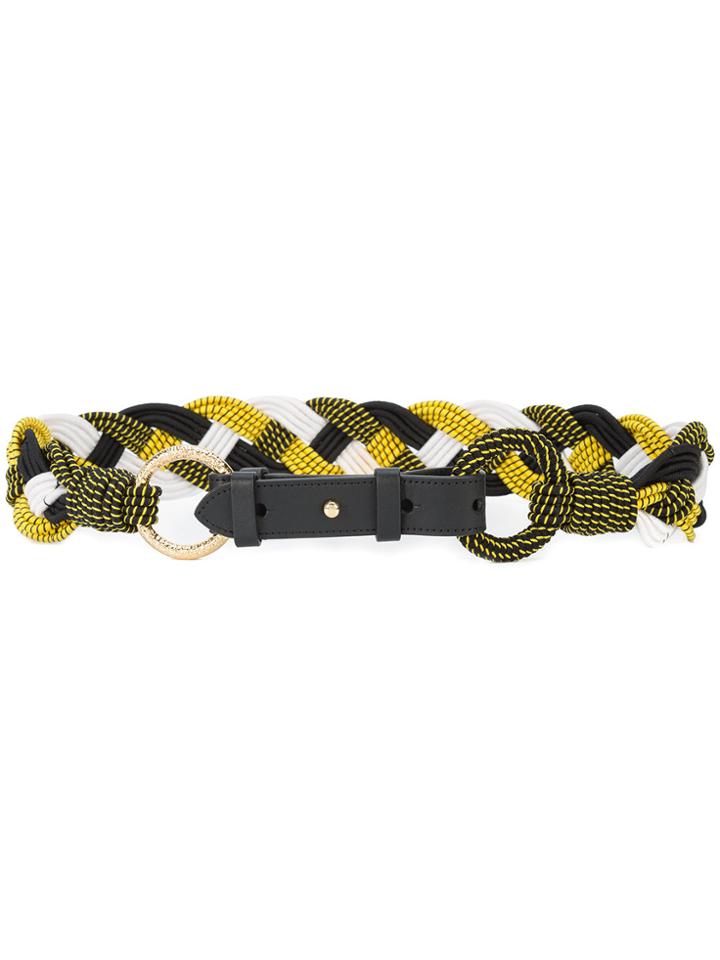 Dvf Diane Von Furstenberg Braided Belt - White