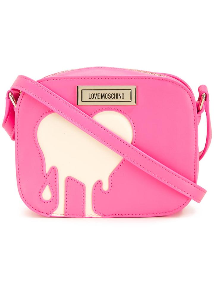 Love Moschino - Melted Heart Crossbody Bag - Women - Polyurethane - One Size, Women's, Pink/purple, Polyurethane