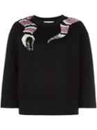 Gucci Sequin Snake Sweatshirt, Women's, Size: Medium, Black, Cotton/polyester