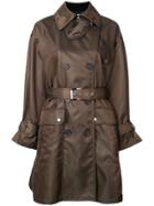 Barbara Bui Double Breasted Belted Coat - Green