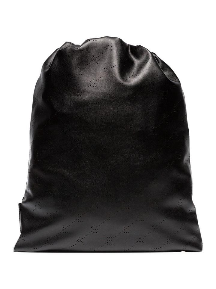 Stella Mccartney Black Drawstring Back Pack