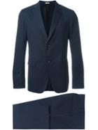 Z Zegna Single Breasted Two Piece Suit, Men's, Size: 52, Blue, Cotton/acetate/viscose