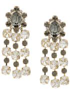 Ca & Lou Crystal Embellished Earring - Metallic