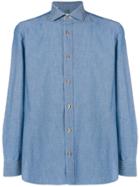Borrelli Classic Denim Shirt - Blue